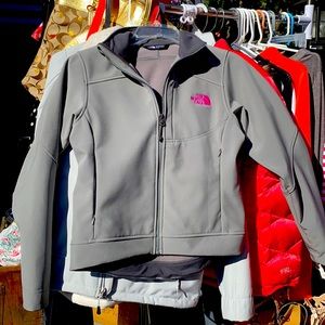 The North Face xs Woman jacket gray and pink
